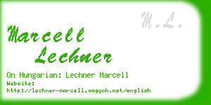 marcell lechner business card